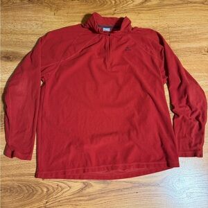 Vintage Nike ACG Sweater Mens XL Red Fleece 1/4 Zip Lightweight Outdoor